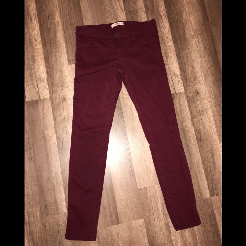 Hollister Burgundy Pants